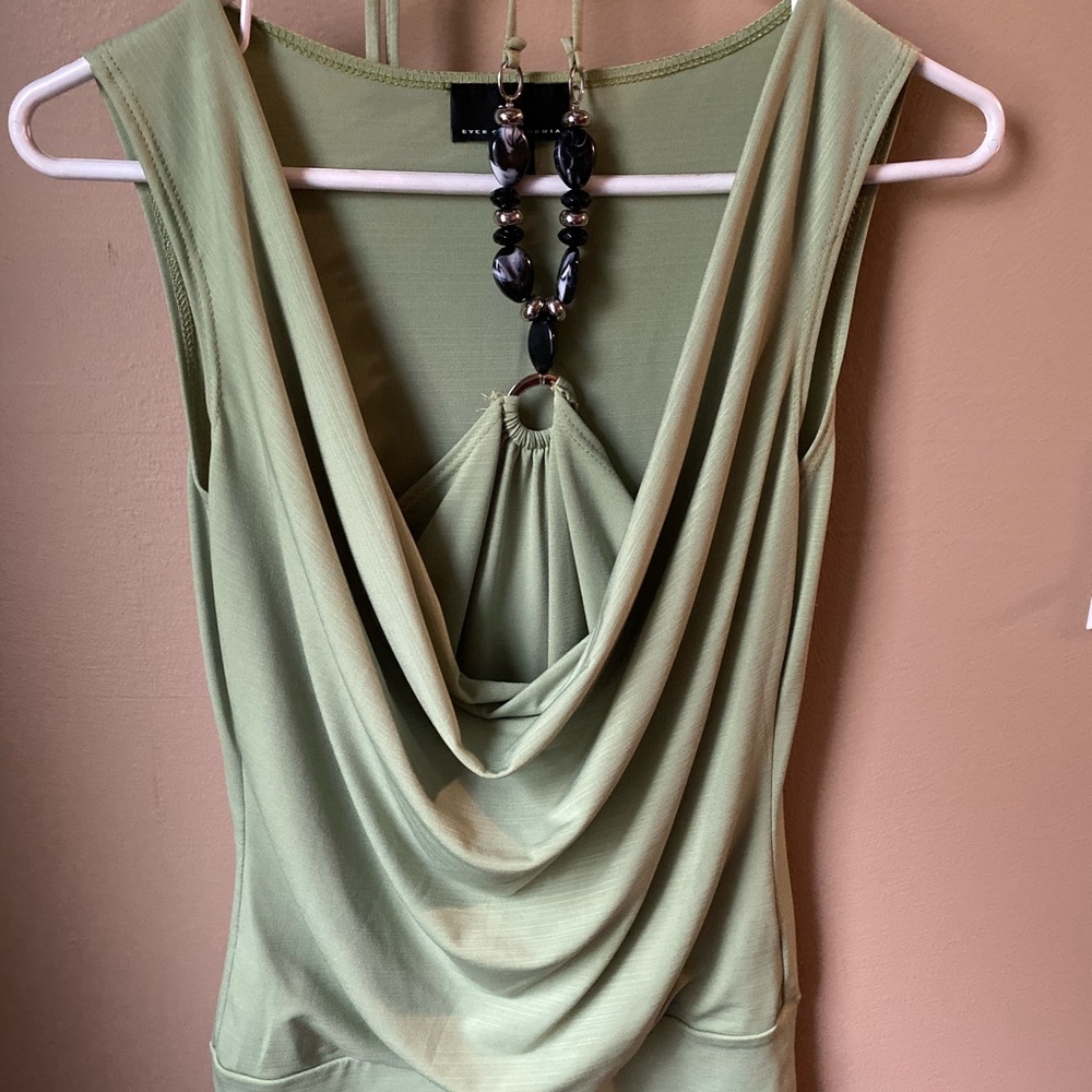 Lint green dress shirt